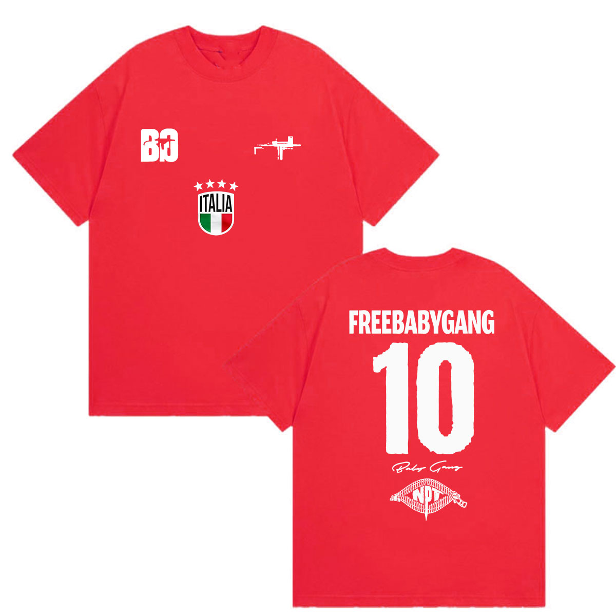 Kaos Grafis Rapper Baby Gang T - Y2K Graphic Baby Tee Crop ulasan dan harga