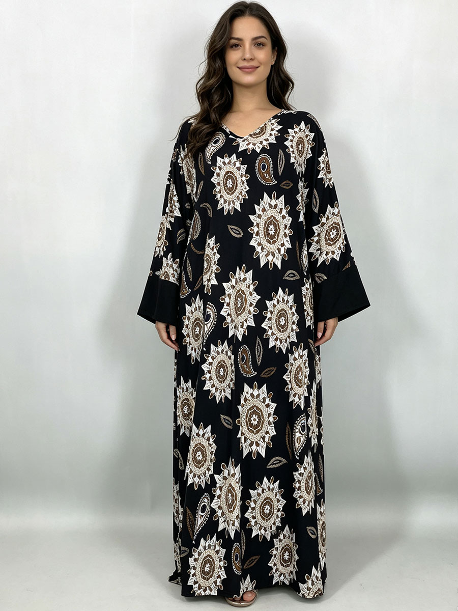Gaun Maxi Ukuran Besar untuk W - Boho Summer Beach Maxi Dress ulasan dan harga
