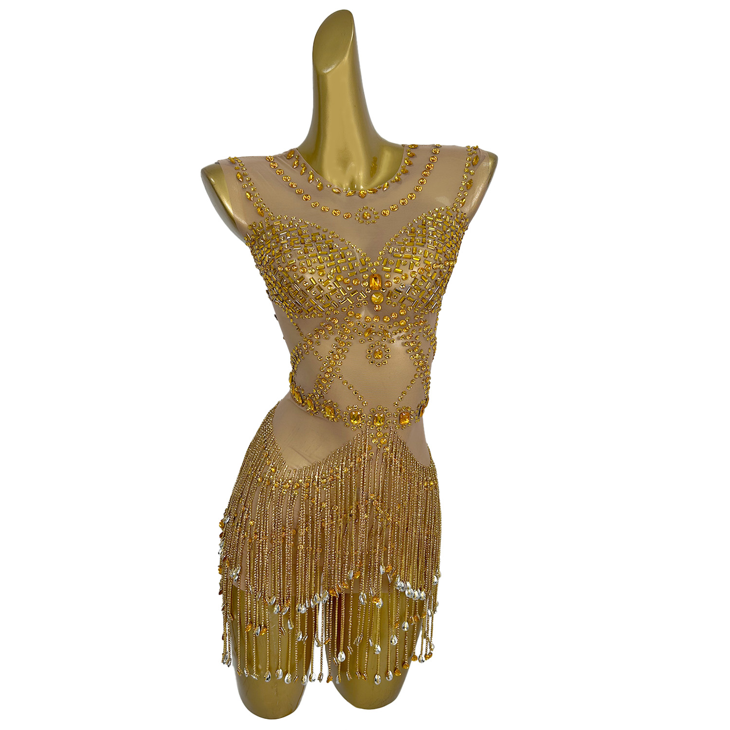 Gaun Mini Berbahan Jaring Tran - Sparkly Rhinestone Club Party Dress ulasan dan harga