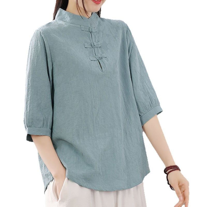 Blus model pullover dengan ker - Blouses ulasan dan harga
