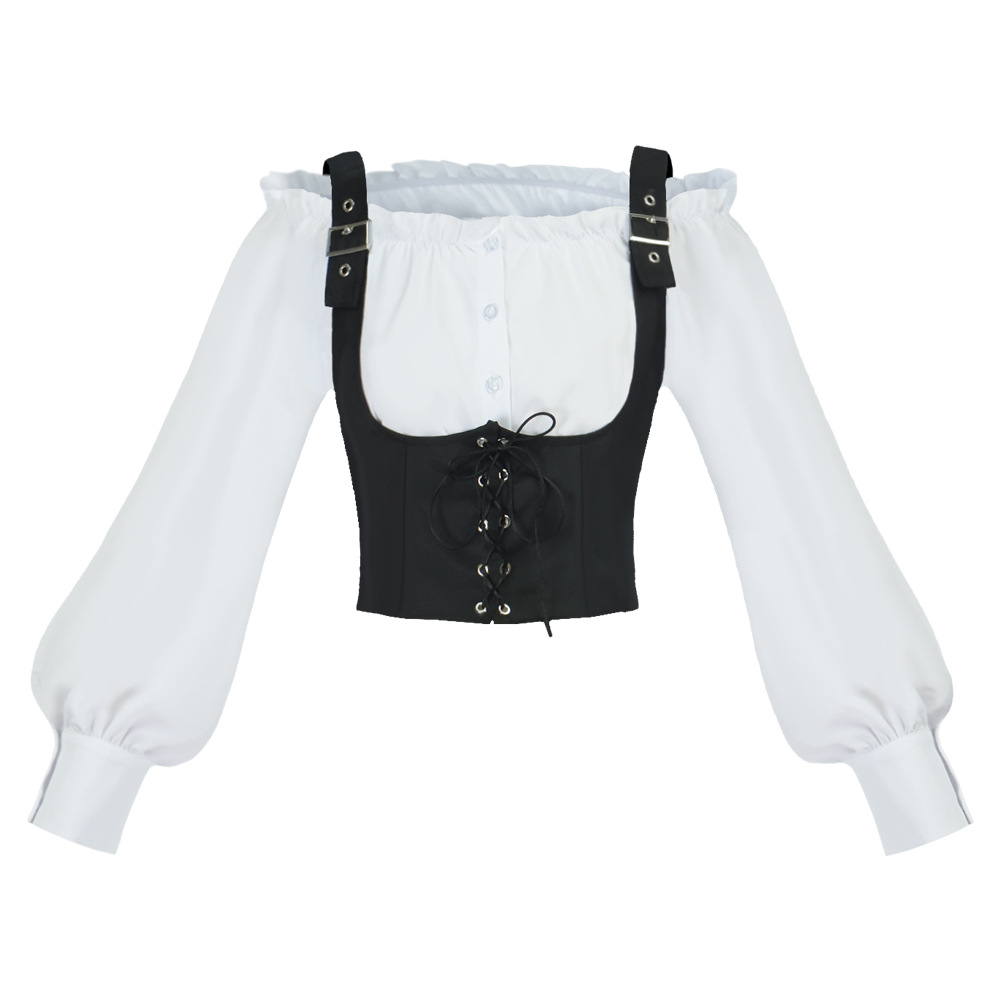 Blus wanita bergaya retro Bara - Tops ulasan dan harga